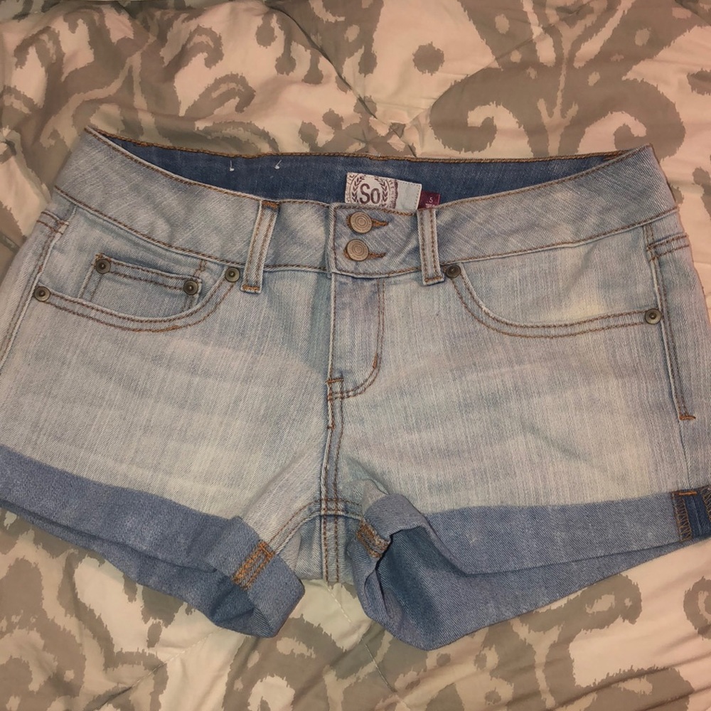 denim shorts